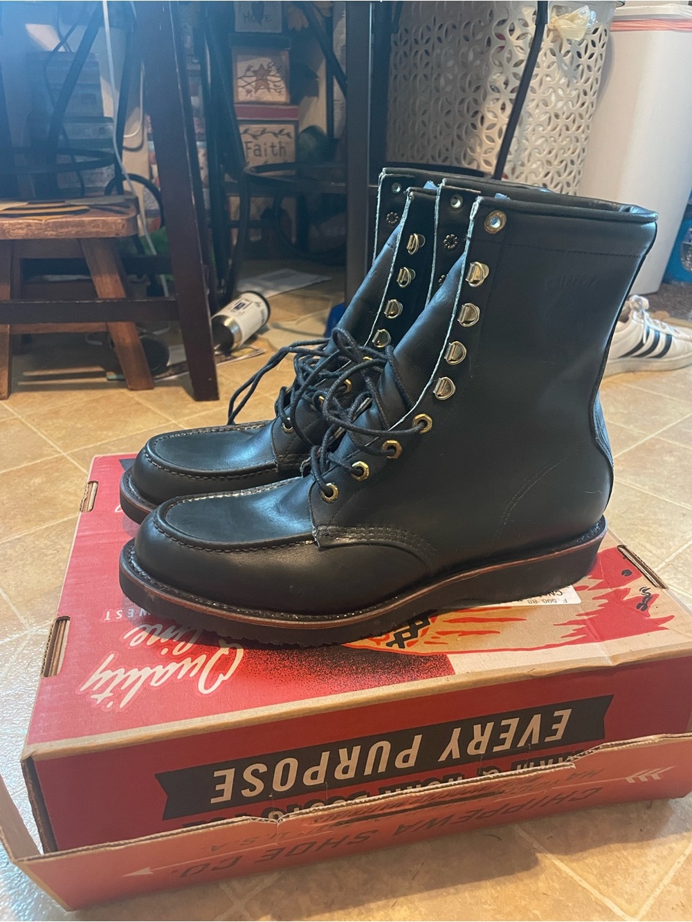 Rare deadstock chippewa boots 10D
